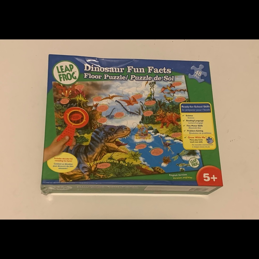 Leapfrog floor puzzle-dinosaur fun facts